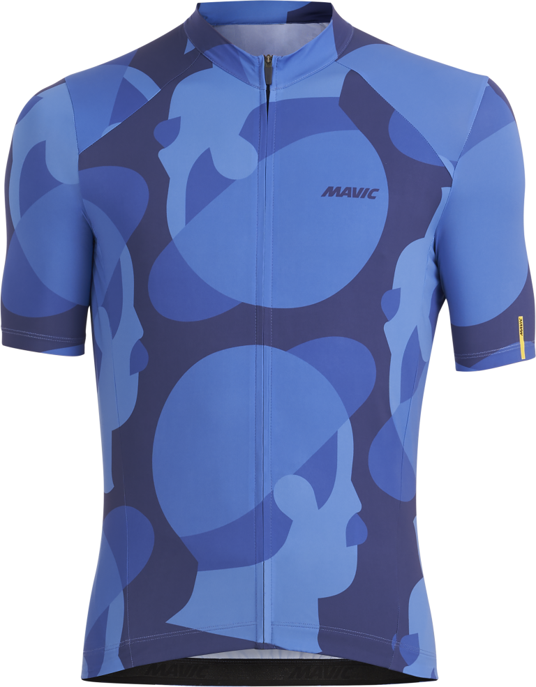 Blue Camo Cycling Jersey Full Set / M